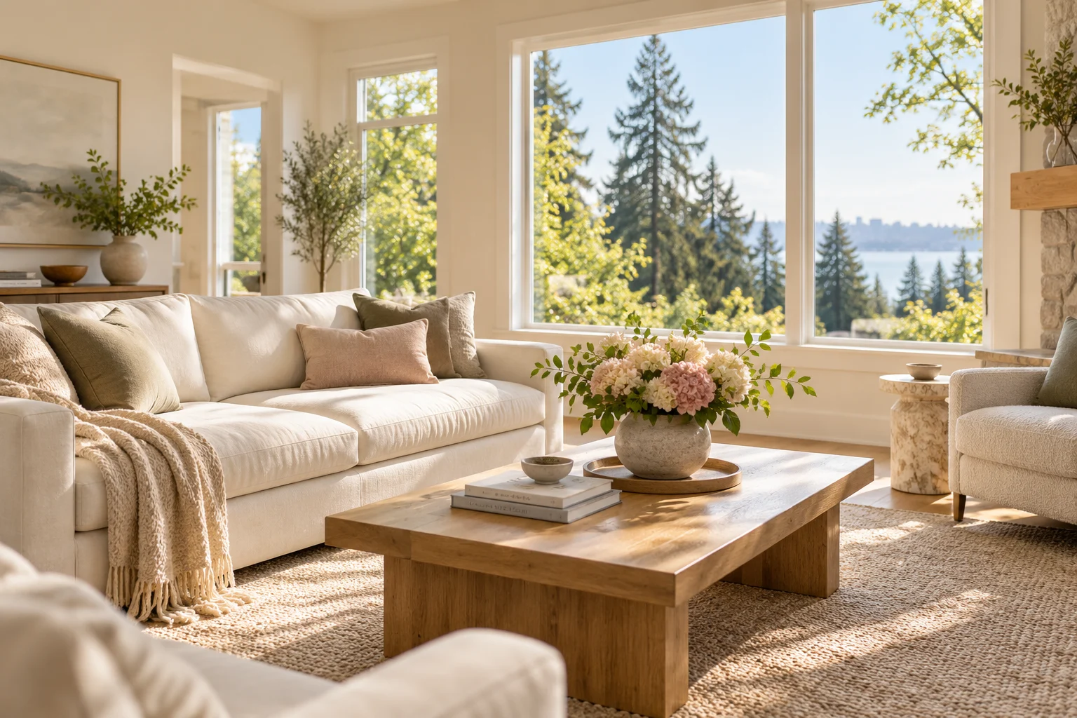 Bright and tidy home living area